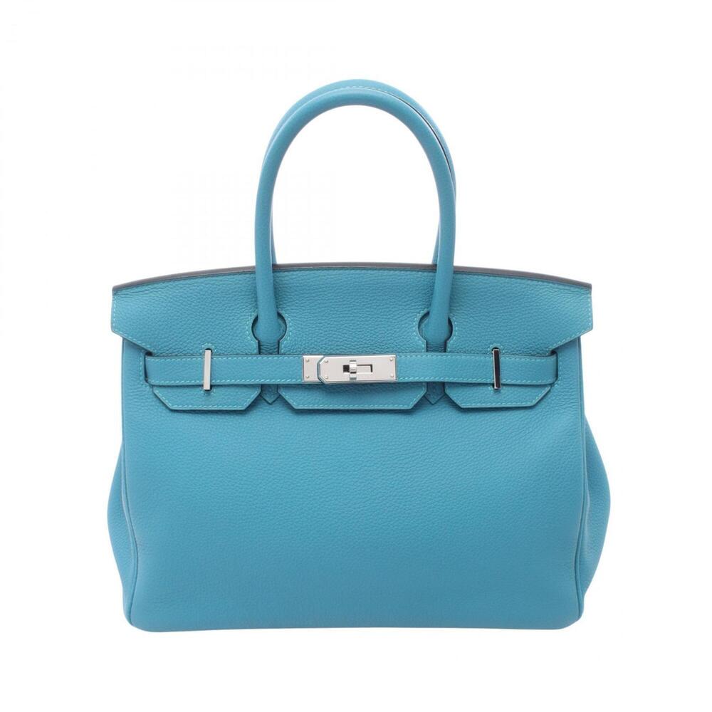 Hermes Birkin 30 Handbag, Leather, Togo Women's, Blue
